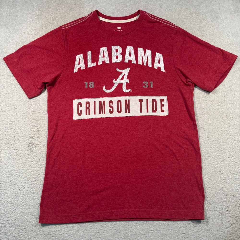 Colosseum Graphic Tee Mens S Red Alabama Crimson Tide NCAA Football Sportswear